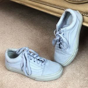 Canvas Old Skool Vans in Light Blue